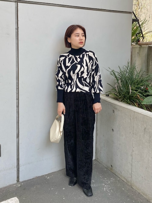 UNITED TOKYO パンツ プルームストライプJQパンツ レディース 