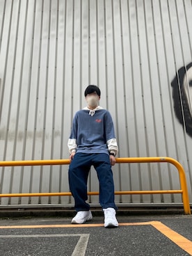 「ごきげんウィーク」｜「アイテム（パーカー）」を使った、ひゆうさん（メンズ・166cm）の春コーディネート