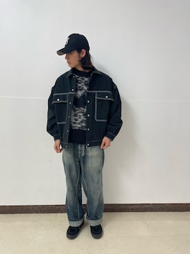 「DANKE SCHON（ダンケシェーン）のアイテム（ジャケット/アウター）」を使った、大内陽心さん（メンズ・173cm）の秋コーディネート