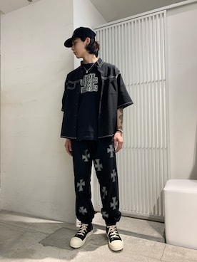 UNKNOWN.(アンノウン)のスウェットパンツを使った人気ファッション