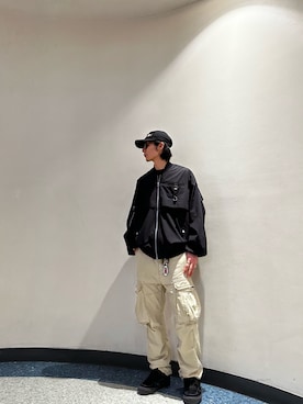 「DANKE SCHON（ダンケシェーン）のアイテム（MA-1）」を使った、大内陽心さん（メンズ・173cm）の冬コーディネート