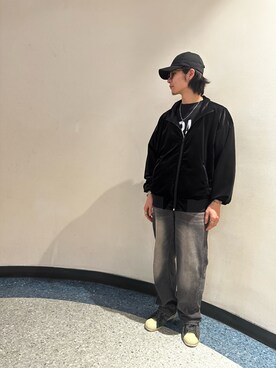 「WHITELAND（ホワイトランド）のアイテム（ブルゾン）」を使った、大内陽心さん（メンズ・173cm）の冬コーディネート