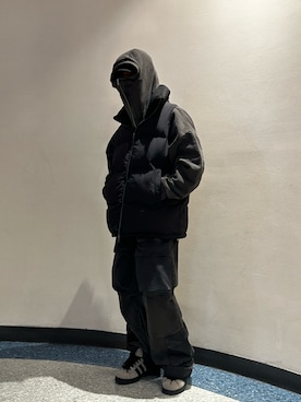 「DANKE SCHON（ダンケシェーン）のアイテム（ジャケット/アウター）」を使った、大内陽心さん（メンズ・173cm）の冬コーディネート