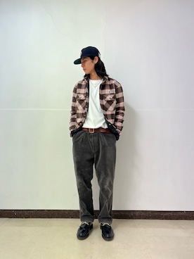「BlackEyePatch（ブラックアイパッチ）のアイテム（ジャケット/アウター）」を使った、大内陽心さん（メンズ・173cm）の冬コーディネート