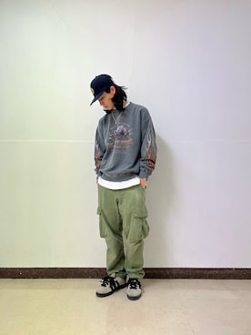 「A4A（エーフォーエー）のアイテム」を使った、大内陽心さん（メンズ・173cm）の春コーディネート