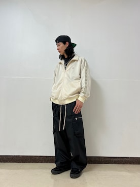 「BlackEyePatch（ブラックアイパッチ）のアイテム（ジャケット/アウター）」を使った、大内陽心さん（メンズ・173cm）の春コーディネート