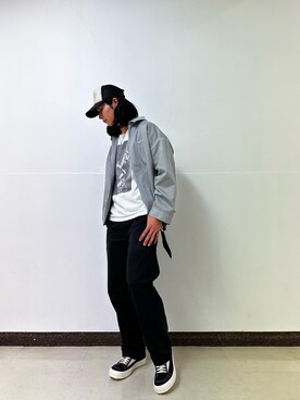 「DANKE SCHON（ダンケシェーン）のアイテム（ブルゾン）」を使った、大内陽心さん（メンズ・173cm）の秋コーディネート