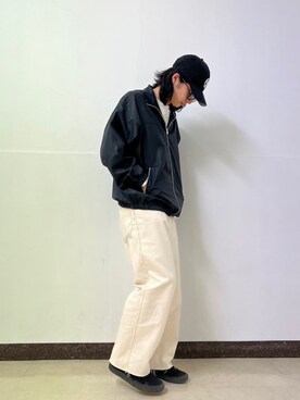 「DANKE SCHON（ダンケシェーン）のアイテム（ブルゾン）」を使った、大内陽心さん（メンズ・173cm）の春コーディネート