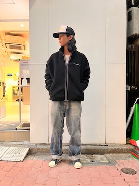 「DANKE SCHON（ダンケシェーン）のアイテム（ブルゾン）」を使った、大内陽心さん（メンズ・173cm）の冬コーディネート