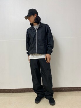 「DANKE SCHON（ダンケシェーン）のアイテム（ブルゾン）」を使った、大内陽心さん（メンズ・173cm）の夏コーディネート