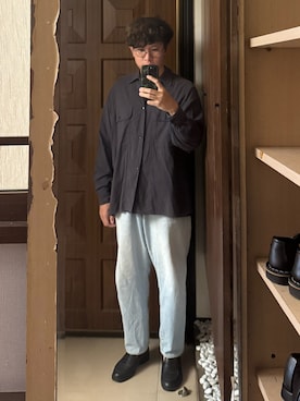 「KLEMAN（クレマン）のアイテム」を使った、Jimmy Wangさん（メンズ・170cm）の夏コーディネート