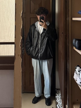 「KLEMAN（クレマン）のアイテム」を使った、Jimmy Wangさん（メンズ・170cm）の夏コーディネート