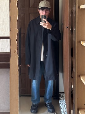 「Gramicci（グラミチ）の【GRAMICCI/グラミチ】PERTEX WADING CAP | パーテックスウェイディングキャップ（キャップ、ベージュ系）」を使った、Jimmy Wangさん（メンズ・170cm）の夏コーディネート