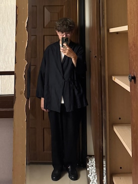 「KLEMAN（クレマン）のアイテム」を使った、Jimmy Wangさん（メンズ・170cm）の夏コーディネート