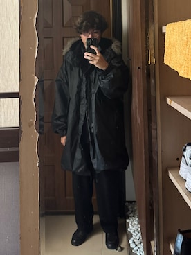「COMOLI（コモリ）のアイテム（トップス）」を使った、Jimmy Wangさん（メンズ・170cm）の秋コーディネート