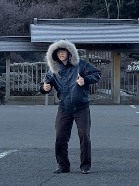 「COMOLI（コモリ）のアイテム（ジャケット/アウター）」を使った、Jimmy Wangさん（メンズ・170cm）の夏コーディネート