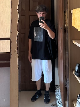 「COMOLI（コモリ）のアイテム」を使った、Jimmy Wangさん（メンズ・170cm）の秋コーディネート