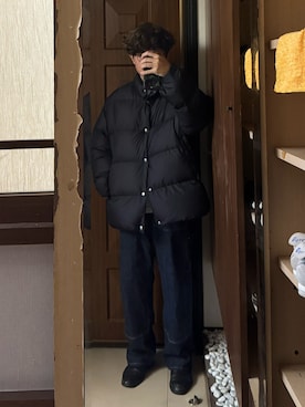 「COMOLI（コモリ）のアイテム」を使った、Jimmy Wangさん（メンズ・170cm）の夏コーディネート