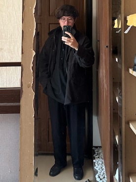 「アイテム（アンサンブル）」を使った、Jimmy Wangさん（メンズ・170cm）の秋コーディネート