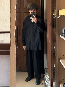 「アイテム（アンサンブル）」を使った、Jimmy Wangさん（メンズ・170cm）の秋コーディネート