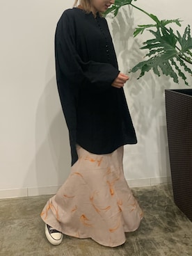 「mystic（ミスティック）のアイテム（スカート）」を使った、satomiさん（レディース・150cm）の春コーディネート