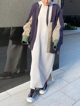 「アイテム（MA-1）」を使った、satomiさん（レディース・150cm）の秋コーディネート