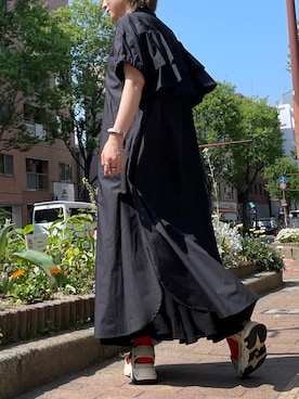 「サンダルに靴下」｜satomiさん（レディース・150cm）の春コーディネート