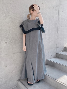 「アイテム（ドレス）」を使った、satomiさん（レディース・150cm）の夏コーディネート