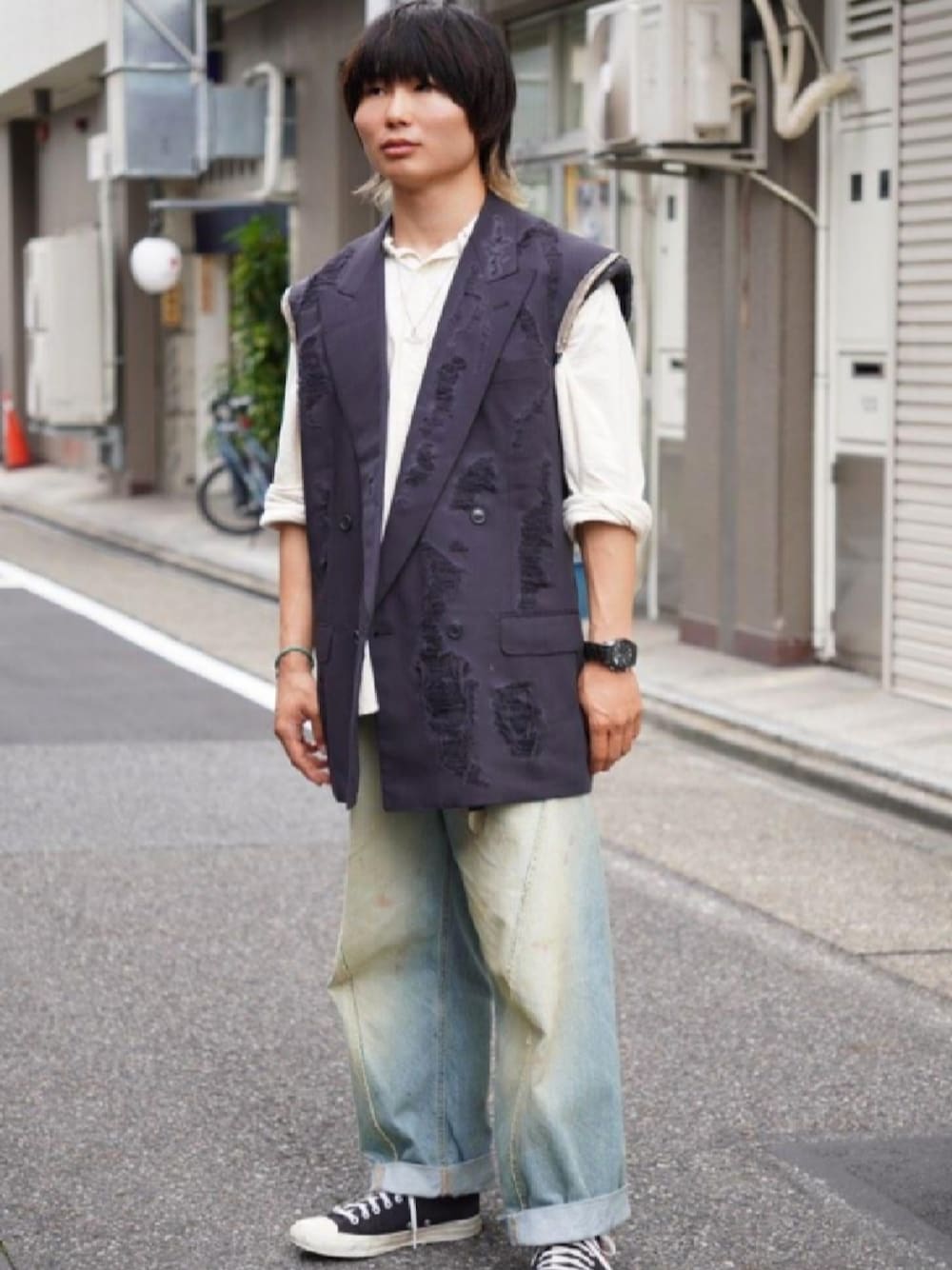 常田大希着用 ストライプ テーラードジャケット 常田大希着用】ストライプテーラードジャケット 希少 - メルカリ