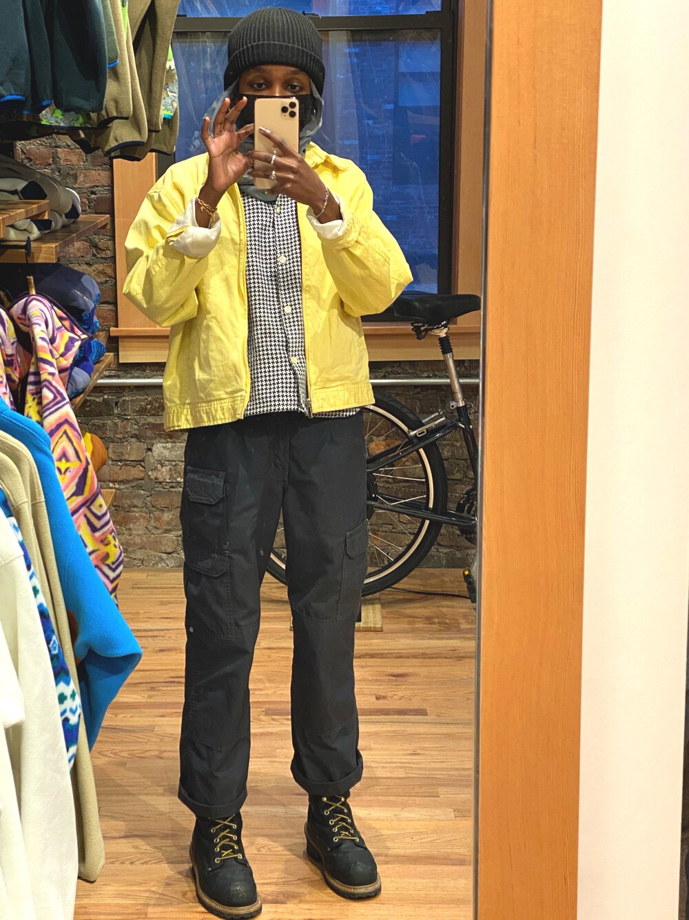 「POLO SPORTSのアイテム（ジャケット/アウター、イエロー系）」を使った、mlmlmlmlmlmlさん（レディース・163cm）の夏コーディネートの1枚目の写真