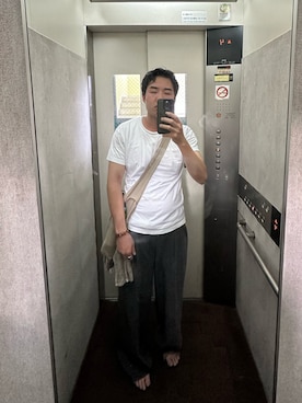 「アイテム（パンツ）」を使った、smashboyさん（メンズ・177cm）の夏コーディネート