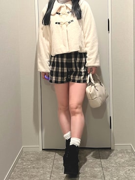 「アイテム（ダッフルコート）」を使った、さくらさん（レディース・160cm）の秋コーディネート