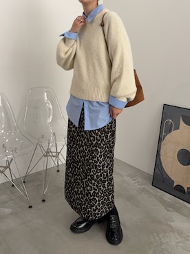 「アイテム（シャツ/ブラウス）」を使った、haraさん（レディース・166cm）の秋コーディネート