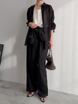 「アイテム（つなぎ/オールインワン）」を使った、haraさん（レディース・166cm）の秋コーディネート