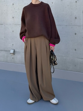 「TODAYFUL（トゥデイフル）のアイテム」を使った、haraさん（骨格ウェーブ・レディース・166cm）の秋コーディネート