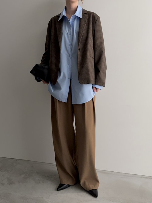 セール】ウール混チェックテーラードジャケット（テーラードジャケット