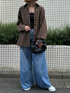 「TODAYFUL（トゥデイフル）のアイテム」を使った、haraさん（骨格ウェーブ・レディース・166cm）の秋コーディネート