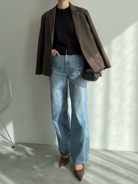 「アイテム（パンプス）」を使った、haraさん（レディース・166cm）の秋コーディネート