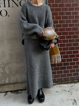 「Acne Studios（アクネストゥディオズ）のアイテム」を使った、haraさん（レディース・166cm）の冬コーディネート