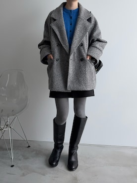 「OSOI（オソイ）のアイテム」を使った、haraさん（レディース・166cm）の冬コーディネート