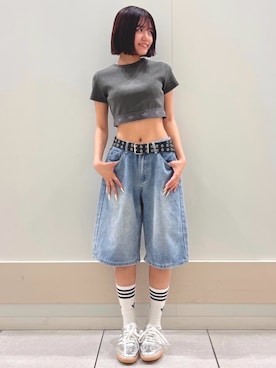 「サンバ」｜「アイテム（トップス）」を使った、YKさん（レディース・154cm）の夏コーディネート