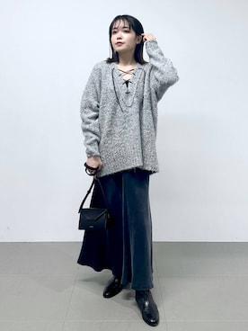 「アイテム（キャミソール、ブラック系）」を使った、BABYLONE_ヅカさん（レディース・158cm）の秋コーディネート