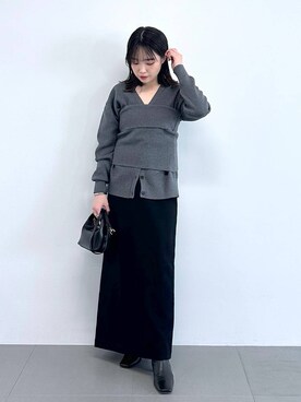 「BABYLONE（バビロン）のアイテム（スカート）」を使った、BABYLONE_ヅカさん（レディース・158cm）の冬コーディネート