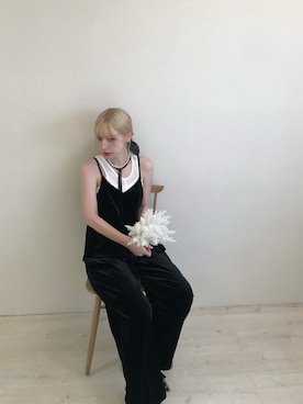 「KBF（ケイビーエフ）のアイテム（キャミソール）」を使った、こりさん（レディース・160cm）の秋コーディネート