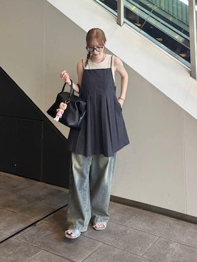 「リアルバイ」｜「アイテム（パンツ）」を使った、こりさん（レディース・160cm）の夏コーディネート