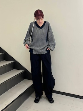 「アイテム（ステンカラーコート）」を使った、こりさん（レディース・160cm）の秋コーディネート