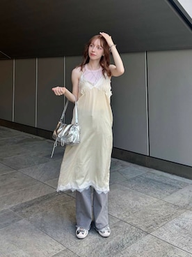 「アイテム（ブレスレット）」を使った、こりさん（レディース・160cm）の夏コーディネート
