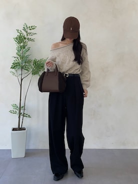 「gemeil（ジェムイル）のアイテム」を使った、yukinaさん（レディース・171cm）の秋コーディネート