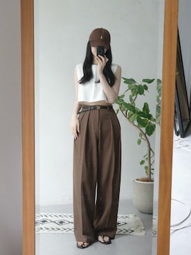 「gemeil（ジェムイル）のアイテム」を使った、yukinaさん（レディース・171cm）の夏コーディネート