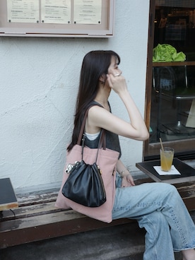 「gemeil（ジェムイル）のアイテム」を使った、yukinaさん（レディース・171cm）の夏コーディネート